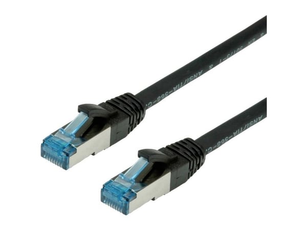 VALUE 20m S/FTP Cat.6a, 20 m, Cat6a, S/FTP (S-STP), RJ-45, RJ-45, Musta