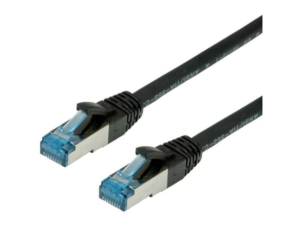 VALUE 15m S/FTP Cat.6a, 15 m, Cat6a, S/FTP (S-STP), RJ-45, RJ-45, Sort