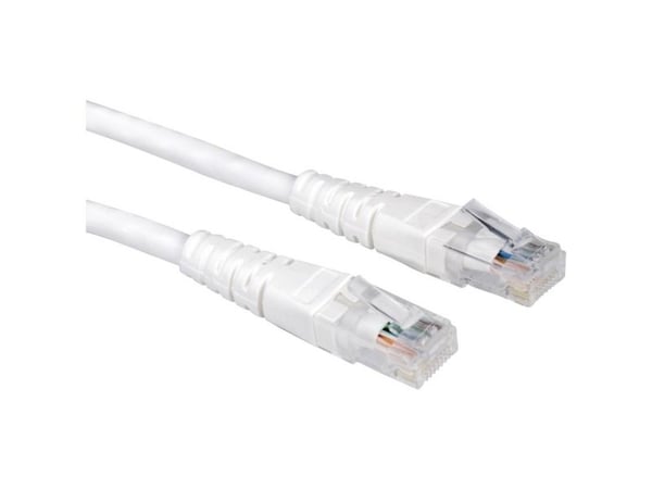 Verdi UTP Patch Cord, Cat.6, hvit 10 m, Hvid, 100 ohm (O), 1 cm