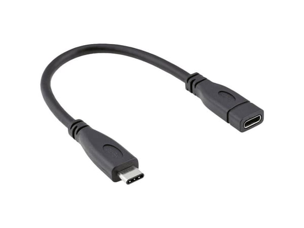 ROLINE 11029015, 0,15 m, USB C, USB C, USB 3.2 Gen 2 (3.1 Gen 2), 10000 Mbit/s, Svart