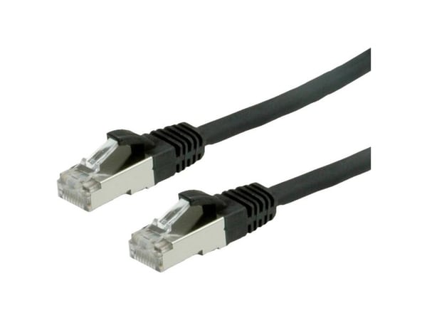 VALUE S/FTP Patch Cord Cat.6, halogen-free, black, 5m, Musta
