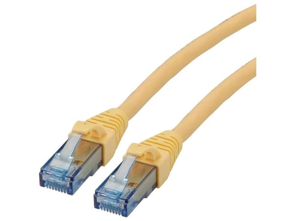 ROLINE 21152722, 2 m, Cat6a, U/UTP (UTP), RJ-45, RJ-45, Gult