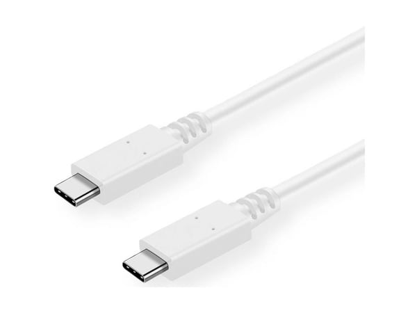 VALUE 11.99.9053, 1 m, USB C, USB C, USB 3.2 Gen 1 (3.1 Gen 1), 10 Gbit/s, Hvit