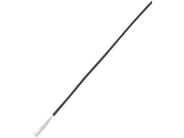 TRU COMPONENTS 1570260 Lanka LiY 1 x 1,50 mm² Musta 100 m