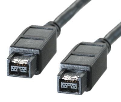 Roline - IEEE 1394-kabel - FireWire 800 (hann) til FireWire 800 (hann) - 1.8 m - svart