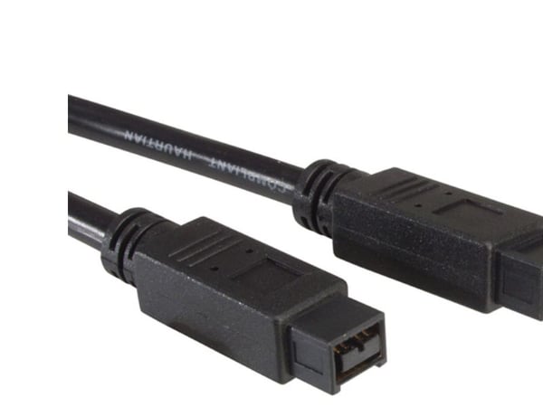 Roline - IEEE 1394-kabel - FireWire 800 (hann) til FireWire 800 (hann) - 1.8 m - svart