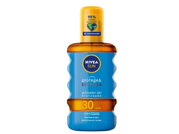 Nivea Sun Protect And Bronze Tan Activating Protecting Oil Spf 30 200ml