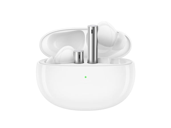 Realme Buds Air 3 - True wireless-hodetelefoner med mikrofon - i øret - Bluetooth - aktiv støydemping - galaksehvit