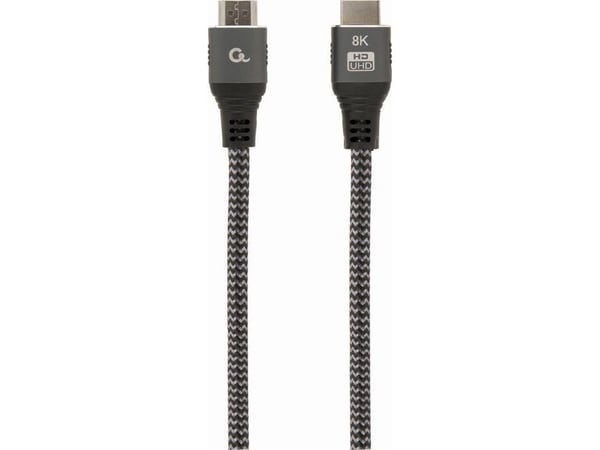 Cablexpert Select Plus Series - Ultra High Speed - HDMI-kabel med Ethernet - HDMI hann til HDMI hann - 1 m - skjermet - støtter 21:9 kinosideforhol...