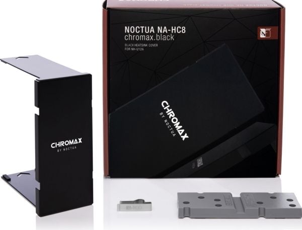 Noctua NA-HC8, Monteringsplate, Sort, 175 mm, 75 mm, 195 mm, 241 g