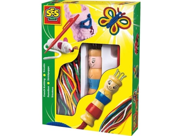 SES Creative Children''s French Knitting Kit, Lasten askartelusetti, 5 vuosi/vuosia, Puu, Monivärinen, 1 kpl