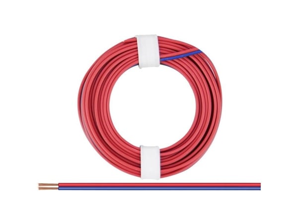 Donau Elektronik 225-02 kabel 2 x 0,25 mm² röd-blå 5 m