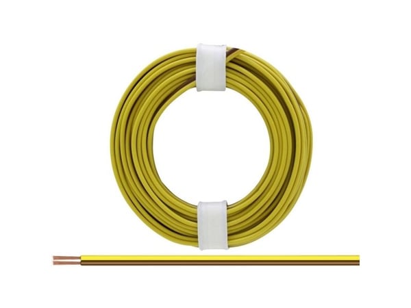 Donau Elektronik 218-38 Tråd 2 x 0,14 mm² brun-gul 5 m