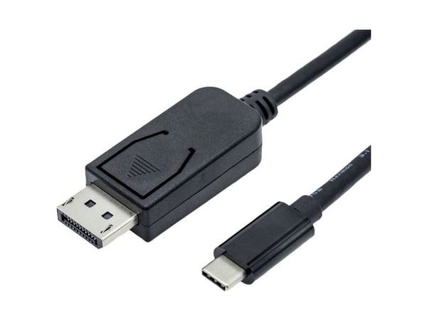 ROLINE 11.04.5836, 2 m, DisplayPort, USB Type-C, Hanstik, Hanstik, Straight
