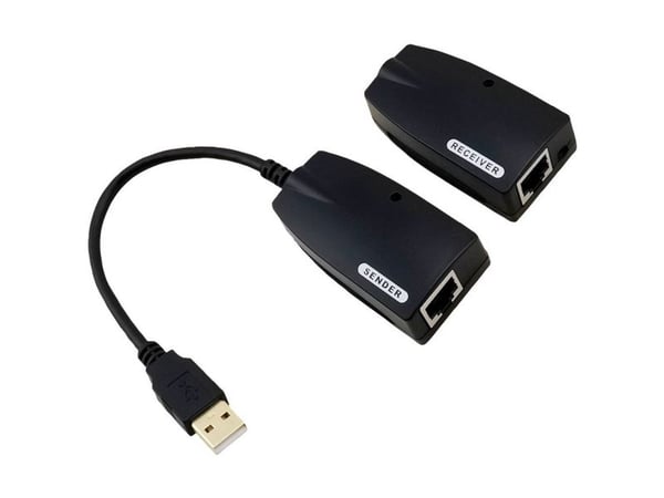 Value 12.99.1123, USB-A, RJ-45, USB-A, RJ-45, 0,15 m, Sort