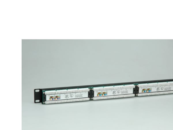 Value Cat.5e 19" Patch Panel, 24 Ports, UTP black, Sort