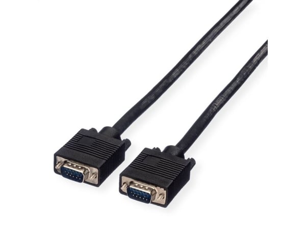 Value SVGA Cable, HD15, M/M 20 m, 20 m, VGA (D-Sub), VGA (D-Sub), Hankjønn, Hankjønn, Sort