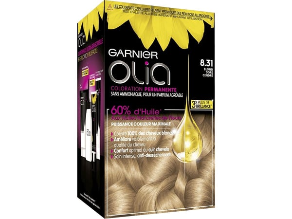 Garnier Olia permanent hårfärg 831 Blond Honey