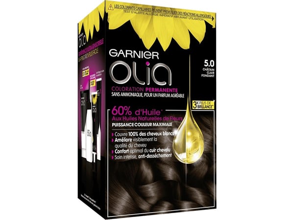 OLIA Permanent Colouring 5 0 Vaaleanruskea 4 kpl
