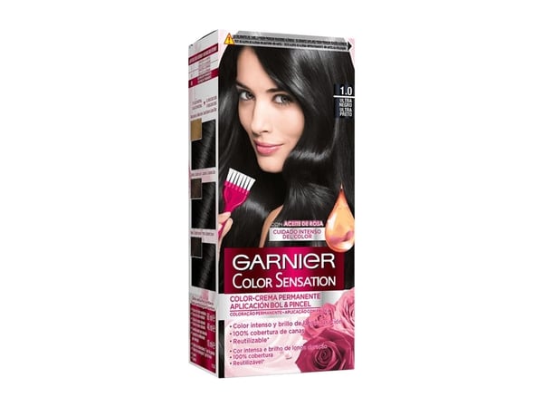 Garnier Color Sensation Permanent Cream Hair Color 10 Ultra Black