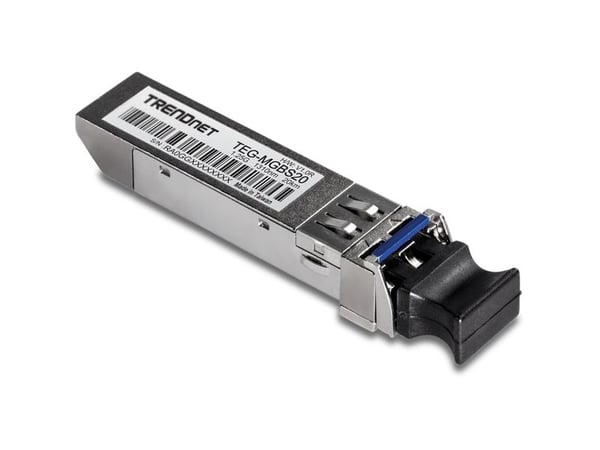 TRENDnet TEG-MGBS20 - SFP (mini-GBIC) transceivermodul - 1GbE - 1000Base-LX - LC-enkeltmodus - opp til 20 km - 1310 nm - TAA-samsvar