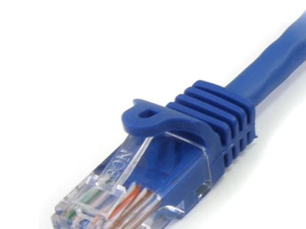 StarTech.com 1m Blue Cat5e / Cat 5 Snagless Patch Cable - Patchkabel - RJ-45 (han) til RJ-45 (han) - 1 m - UTP - CAT 5e - knastfri - blå