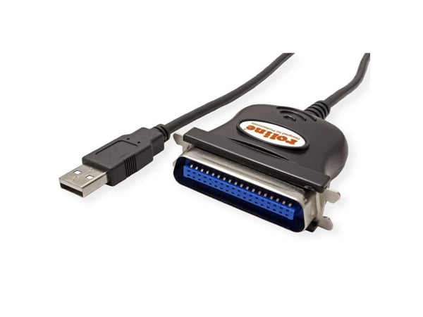 ROLINE 12.02.1092, IEEE 1284, USB-A, 1,8 m, Sort