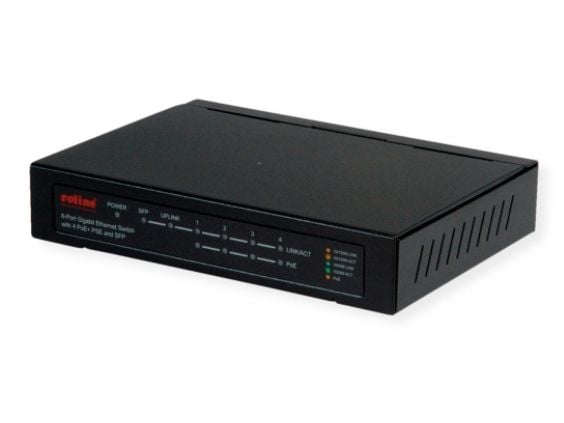ROLINE 21.14.3524, Gigabit Ethernet (10/100/1000), Full tosidig, Strøm over Ethernet (PoE)