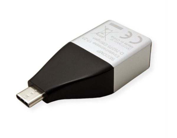 ROLINE 12.02.1110, USB Type C, RJ-45, Sølv