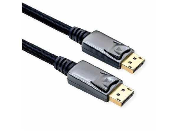 ROLINE 11.04.5866, 1 m, DisplayPort, DisplayPort, Hankjønn, Hankjønn, 7680 x 4320 piksler