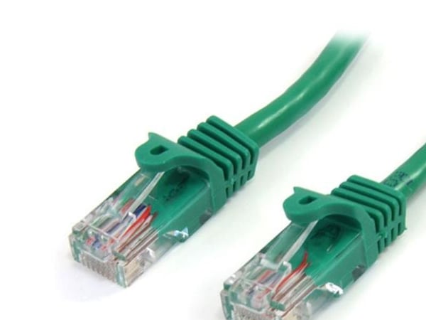 Startech 1m Green Cat5e / Cat 5 Snagless Patch Cable - Koblingskabel - RJ-45 (hann) til RJ-45 (hann) - 1 m - UTP - CAT 5e - formstøpt, uten hindrin...