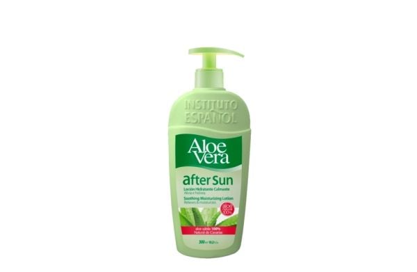 Instituto Español Aloe Vera After sun, Lotion, Kvinna, Fuktgivande, Fuktgivande, Regenererande, Utjämnande, Lugnande, 300 ml, Aloë vera, Pumpflaska