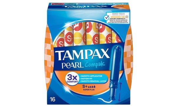 TAMPAX Pearl Compak Super Plus, 16 stykker