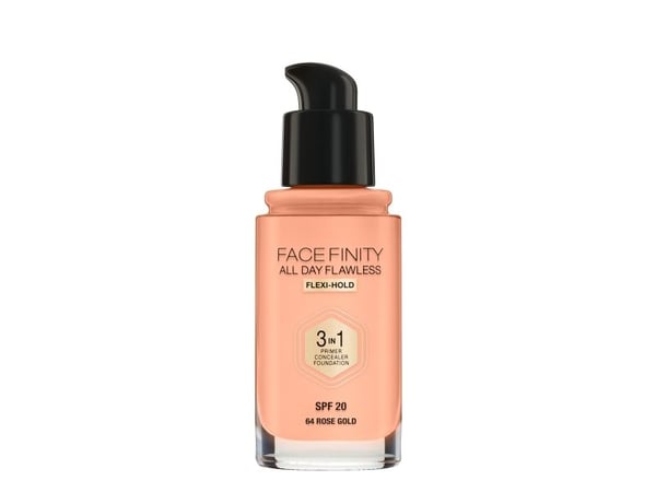 Max Factor Facefinity All Day Flawless Flexi-Hold 3-i-1 primer concealer foundation SPF20 64