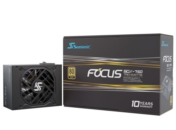 Seasonic FOCUS SGX-750 (2021), 750 W, 100 - 240 V, 50 - 60 hz, 10 A, 5 A, 100 W