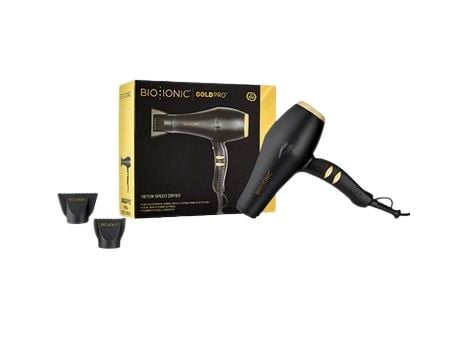 Bio Ionic GoldPro Speed Dryer, Svart, Guld, Monokromatiskt, Knappar, 1875 W, 1 styck