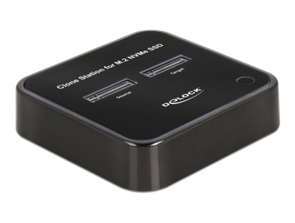 Delock - SSD-dokkestasjon - brønner: 2 - M.2 - M.2 NVMe Card - USB 3.2 (Gen 2) - svart