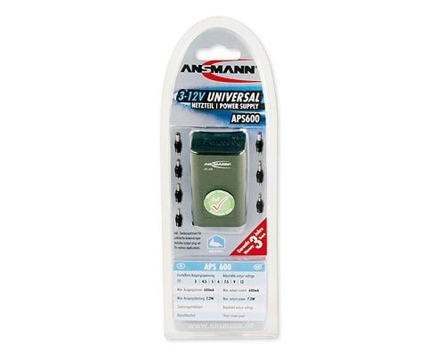 Ansmann APS 600 Traveller, Universell, Innendørs, 100-240 V, 50/60 Hz, 7,2 W, AC-to-DC