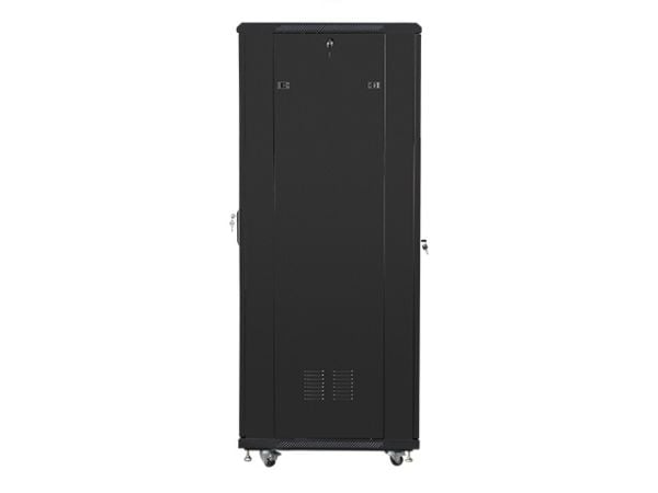 Lanberg FF01 series - Rack skap - med 4 kjølevifter - fritt stående, står på gulv - svart, RAL 9004 - 37U - 19"