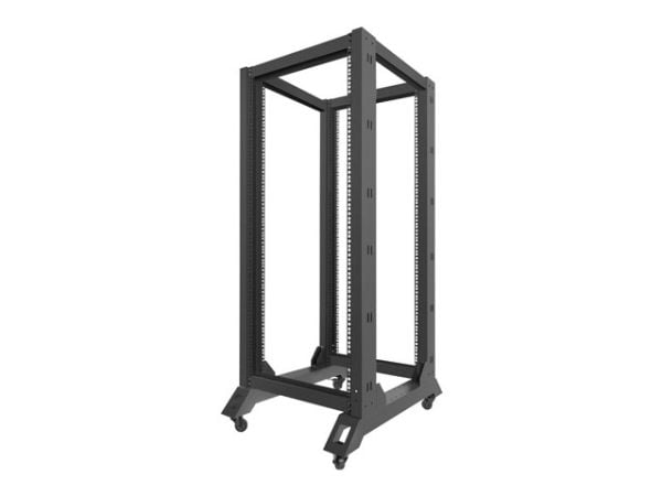 Lanberg - Rack åpen ramme - svart - 27U - 19"