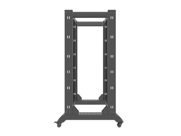 Lanberg - Rack åpen ramme - svart - 27U - 19"