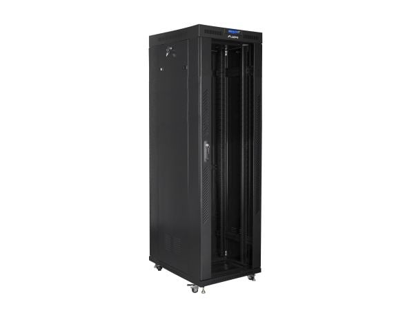 Lanberg skap 19" STÅENDE RACKSKAP 42U 800X800 SORT LANBERG (FLAT PAKKE) (FF01-8842-12B)