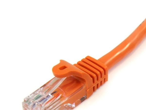 StarTech.com 45PAT3MOR, 3 m, Cat5e, U/UTP (UTP), RJ-45, RJ-45, Oranssi