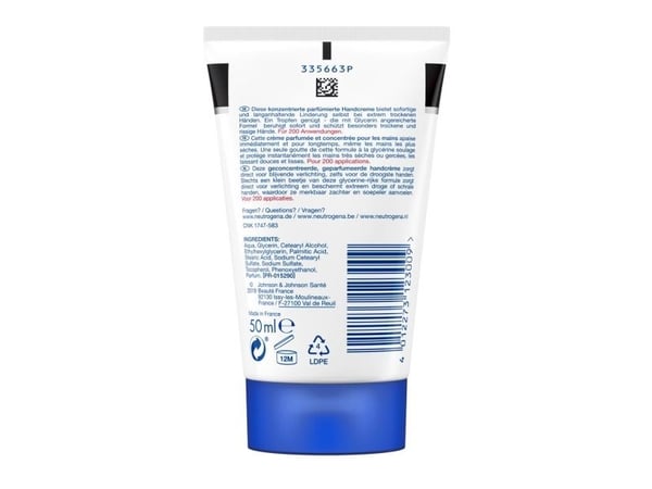 Neutrogena PR-0002264, Gräddvit, Kvinna, Normal hud, Lugnande, 50 ml, Rör