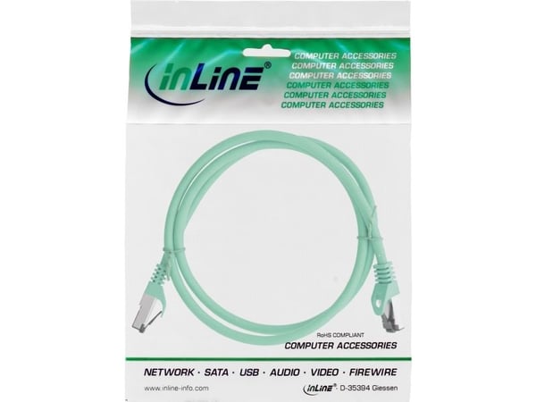 InLine 78807G, 7,5 m, Cat8.1, S/FTP (S-STP), RJ-45, RJ-45, Grønn