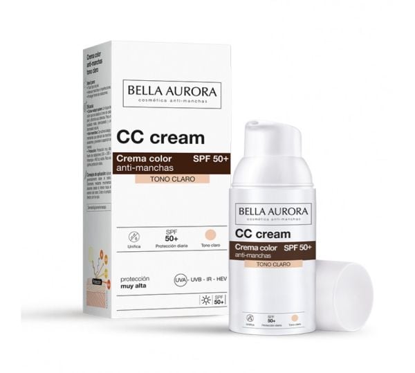 Bella Aurora CC Antispot Cream SPF50 Light Tone 30 ml