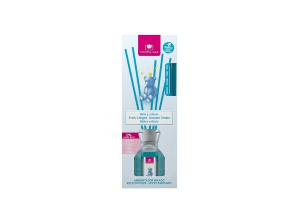 Cristalinas Reed Diffuser 40ml Fresh Cologne, Tuoksupullo, Aromadiffuusori ruo''olla