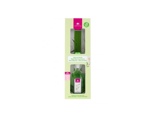 Cristalinas Reed Diffuser 180ml Night Blooming Jasmine, Duftflaske, Strå aromadiffuser