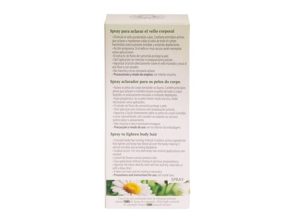 Intea Camomila body hair lightening lotion spray 100 ml