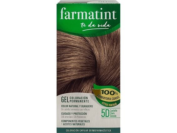 Farmatint Permanent Color Gel 5d Light Golden Brown 150 ml